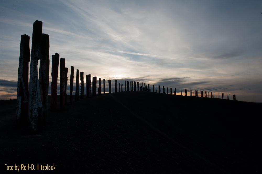 Halde Haniel im Gegenlicht