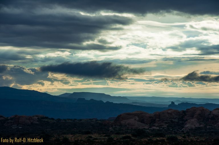 26.08.2015 – Regen über Moab – relaxen – Arches National Park