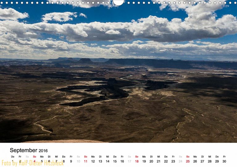 Kalender Nationalparks in Utah ist im Handel
