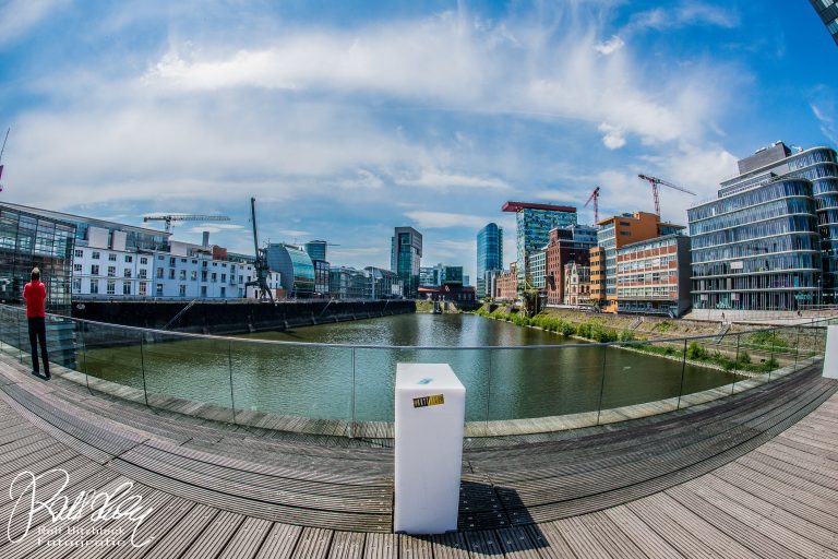 Düsseldorfer Medienhafen – mit dem Fisheye